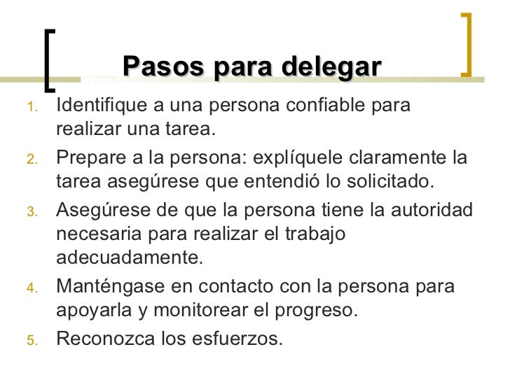 ejemplos de delegar funciones ejemplos de delegar funciones